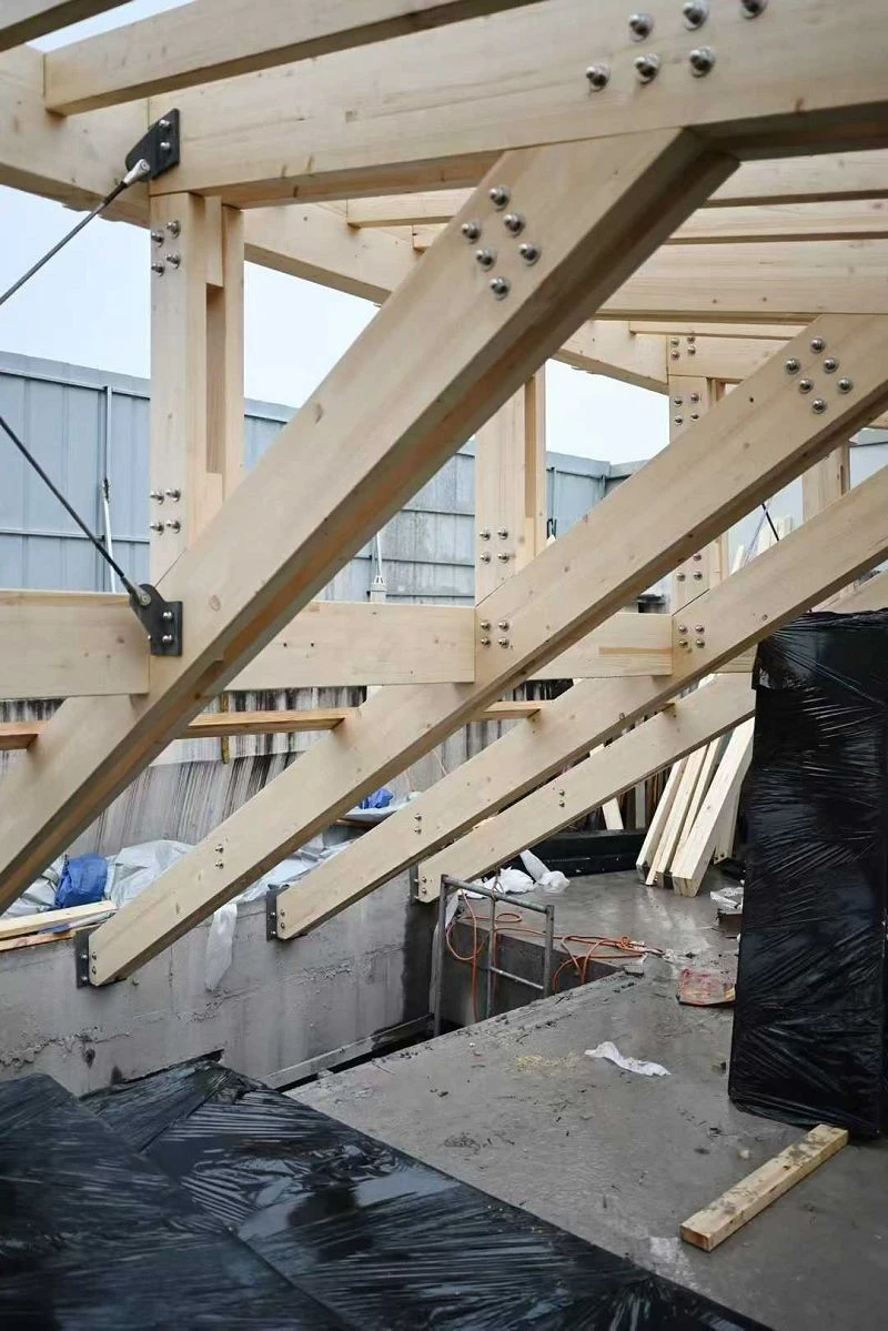 Large-Span Glulam Truss high quality