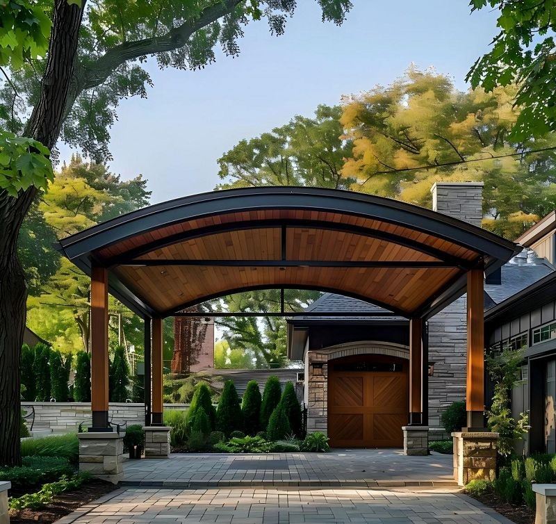 Timber Framed Garages And Carports factory